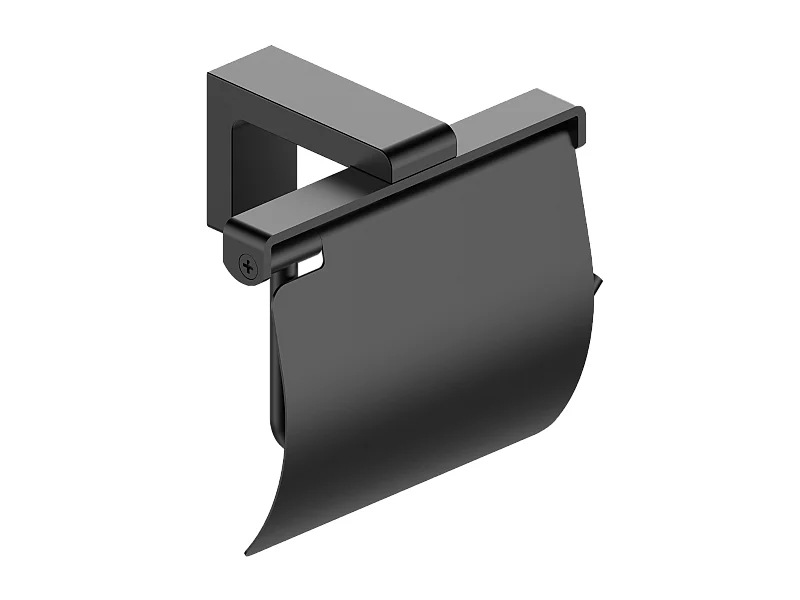 Kissy porte rouleau WC noir - Essebagno