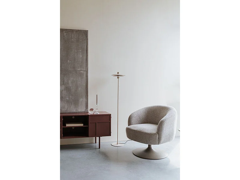 Buffet en métal rouge 105 cm, Design industriel