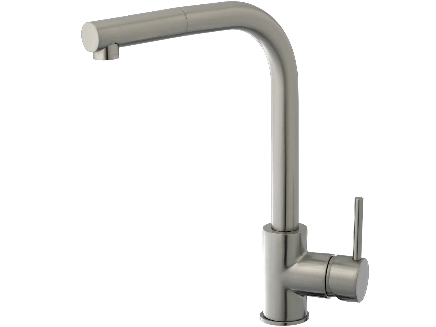 Kiwo Spültischmischer mit ausziehbarer Brause in Edelstahloptik Essebagno