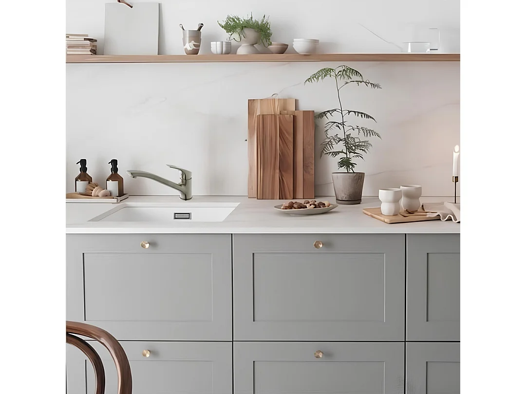 Silo Spültischmischer in Edelstahloptik Essebagno