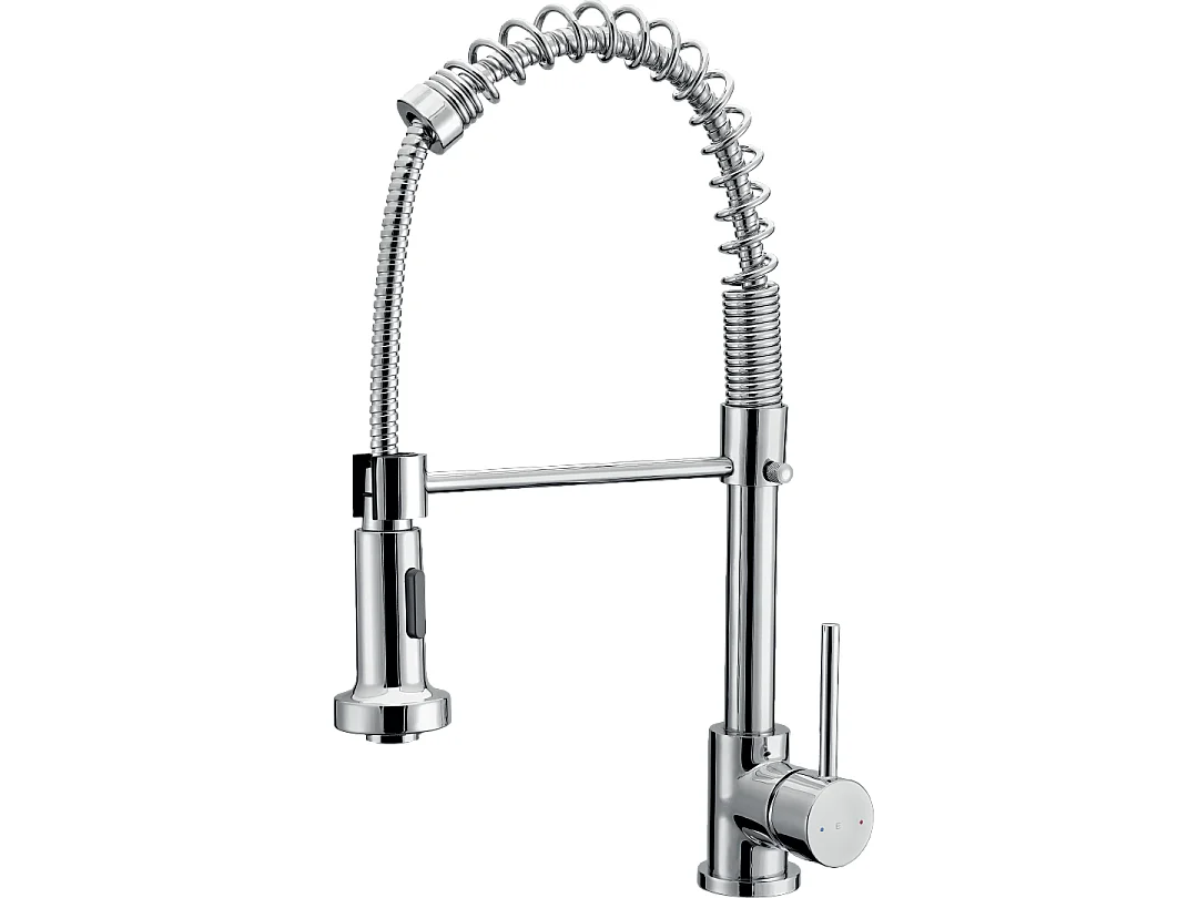 Plimo Spültischmischer mit beweglicher Brause, Chrom Essebagno