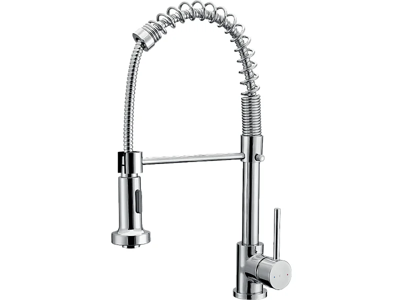 Plimo Spültischmischer mit beweglicher Brause, Chrom Essebagno