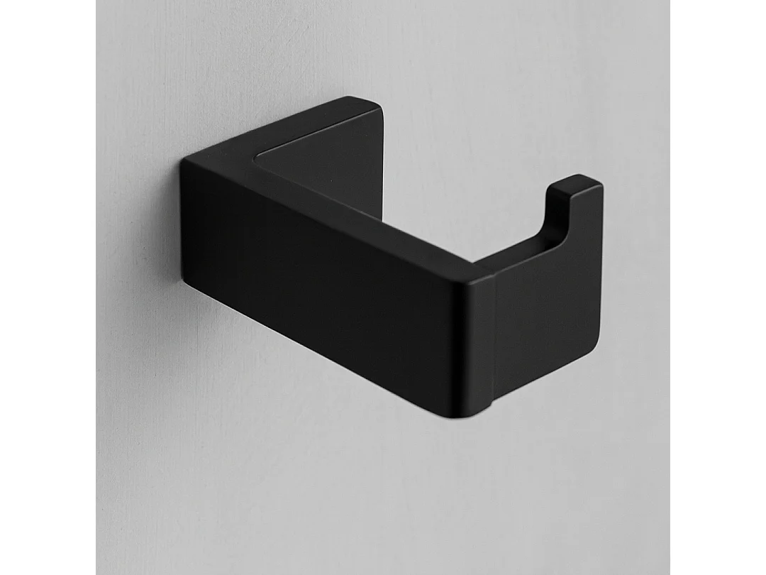 Luisa gancio a parete nero Essebagno