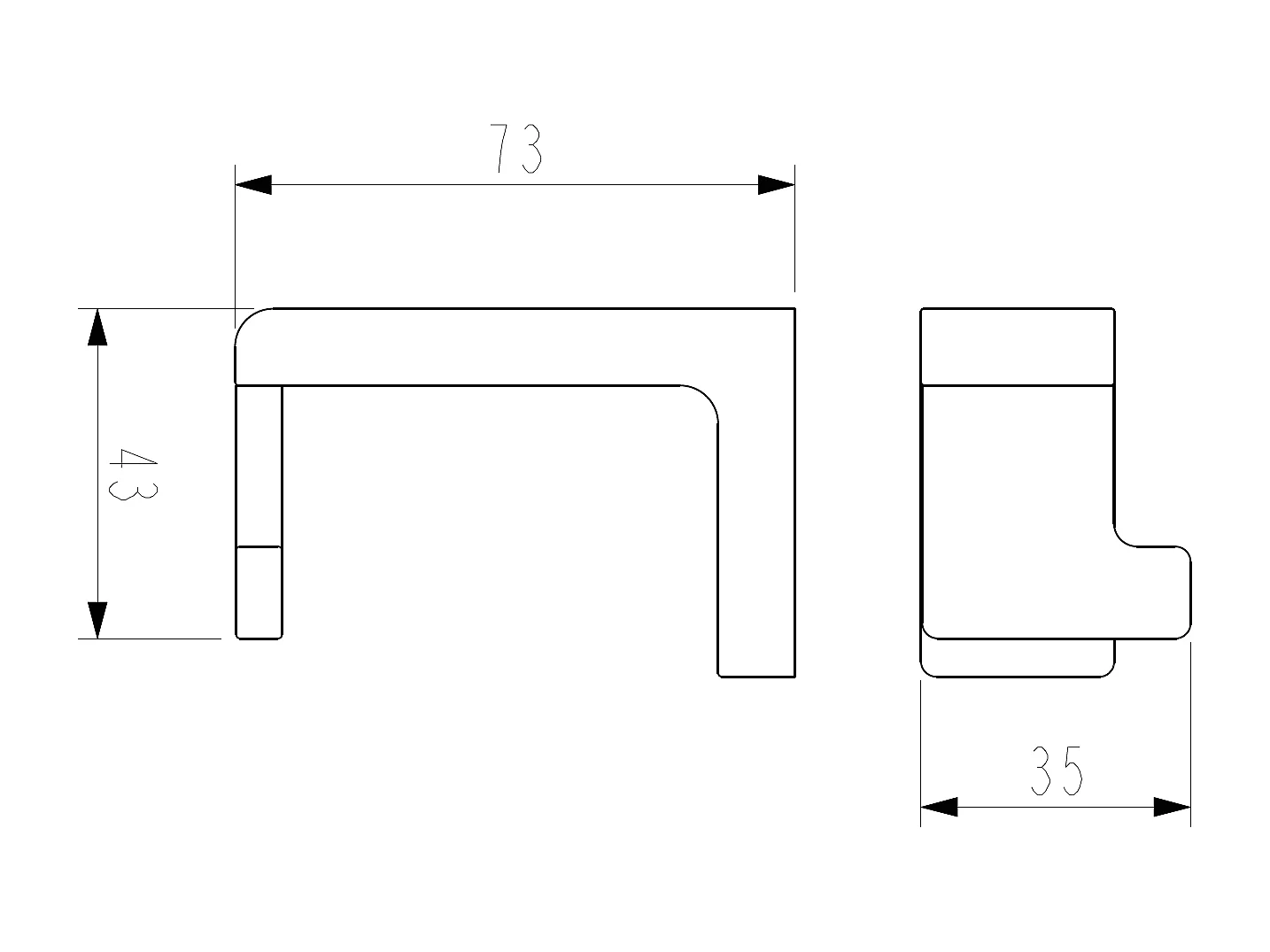Luisa gancio a parete nero Essebagno