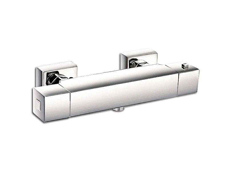 Encarre Misturador termostático para chuveiro cromado Essebagno