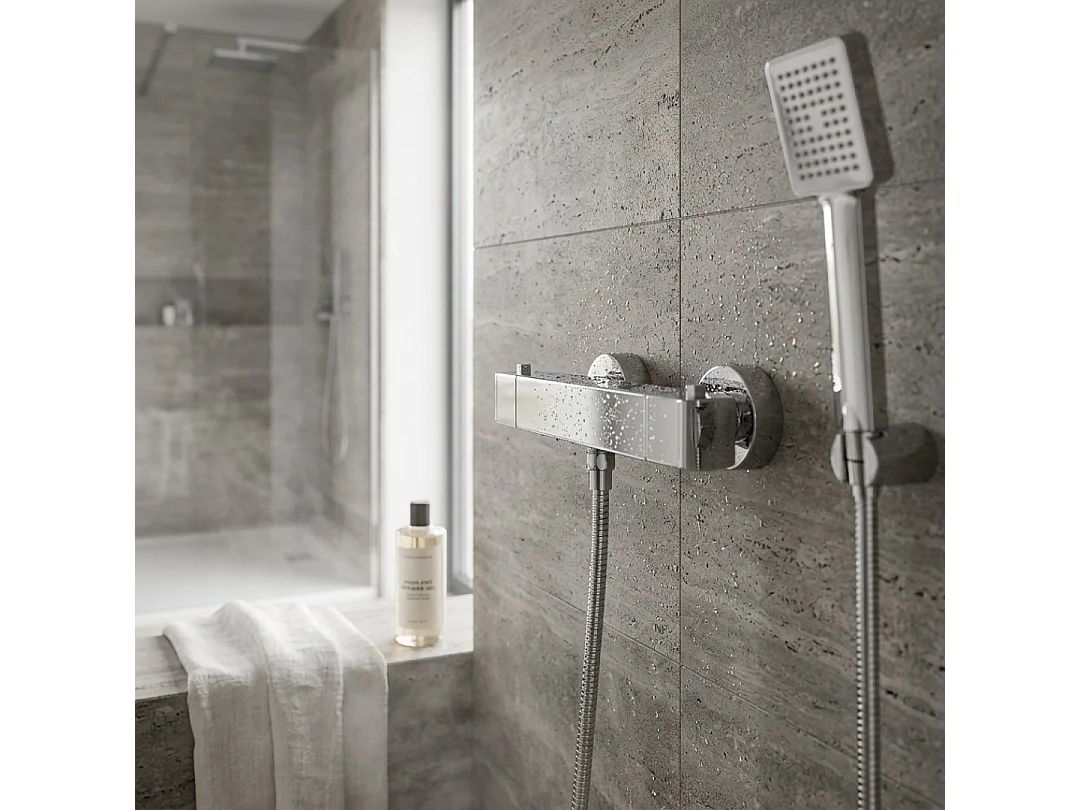 Munchen mitigeur douche thermostatique chromé - Huber