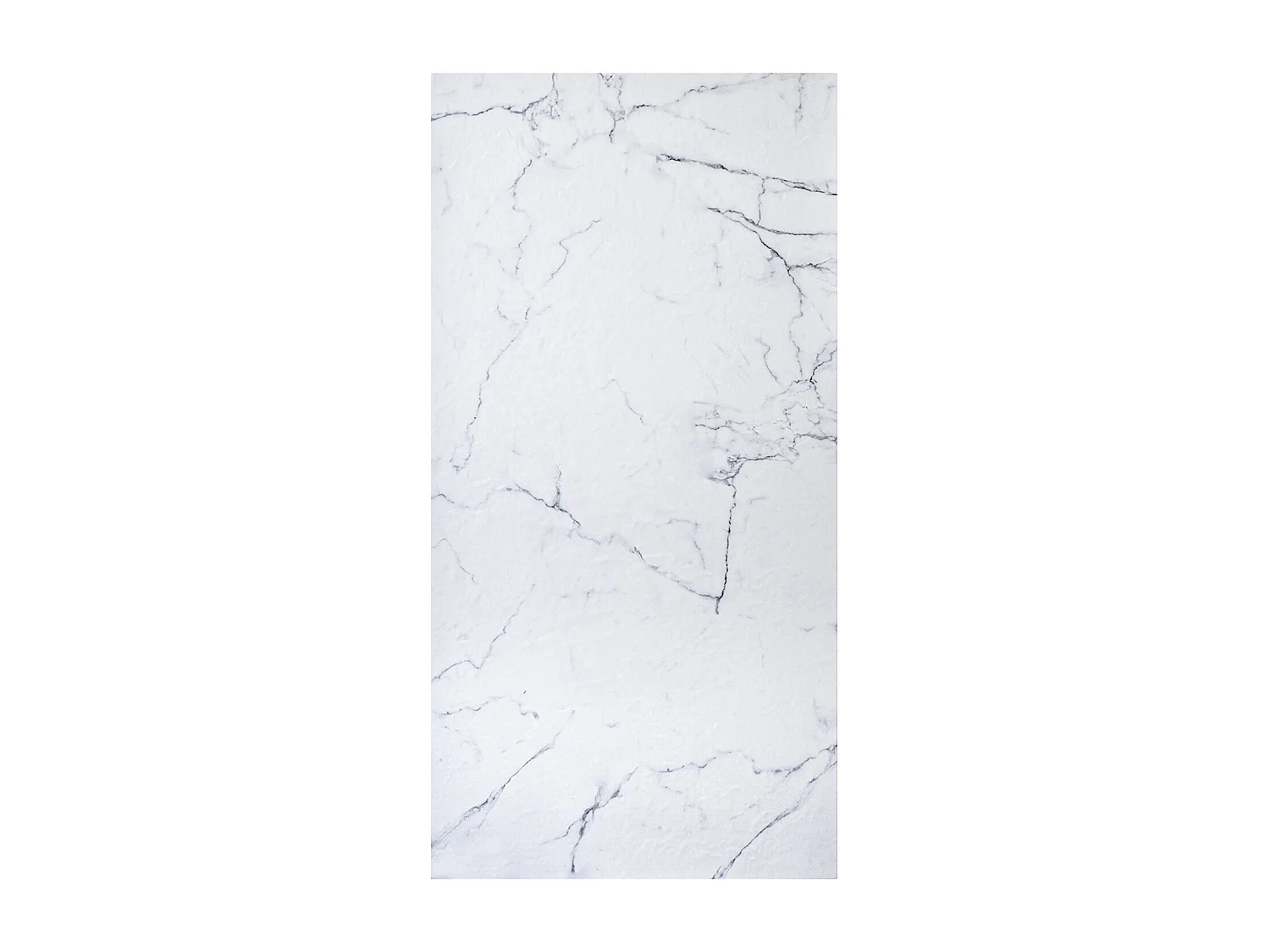 Panneau mural pour salle de bain résine effet marbre blanc 250x120 cm Natte d'étanchéité périférique intégrée