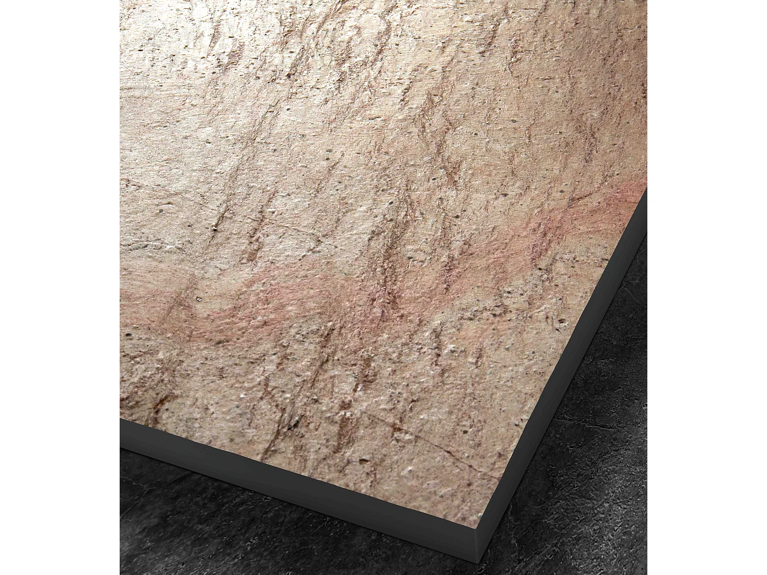 Panneau mural de douche en pierre naturelle Cuprus 250x100 cm Épaisseur 3mm recoupable et perçable