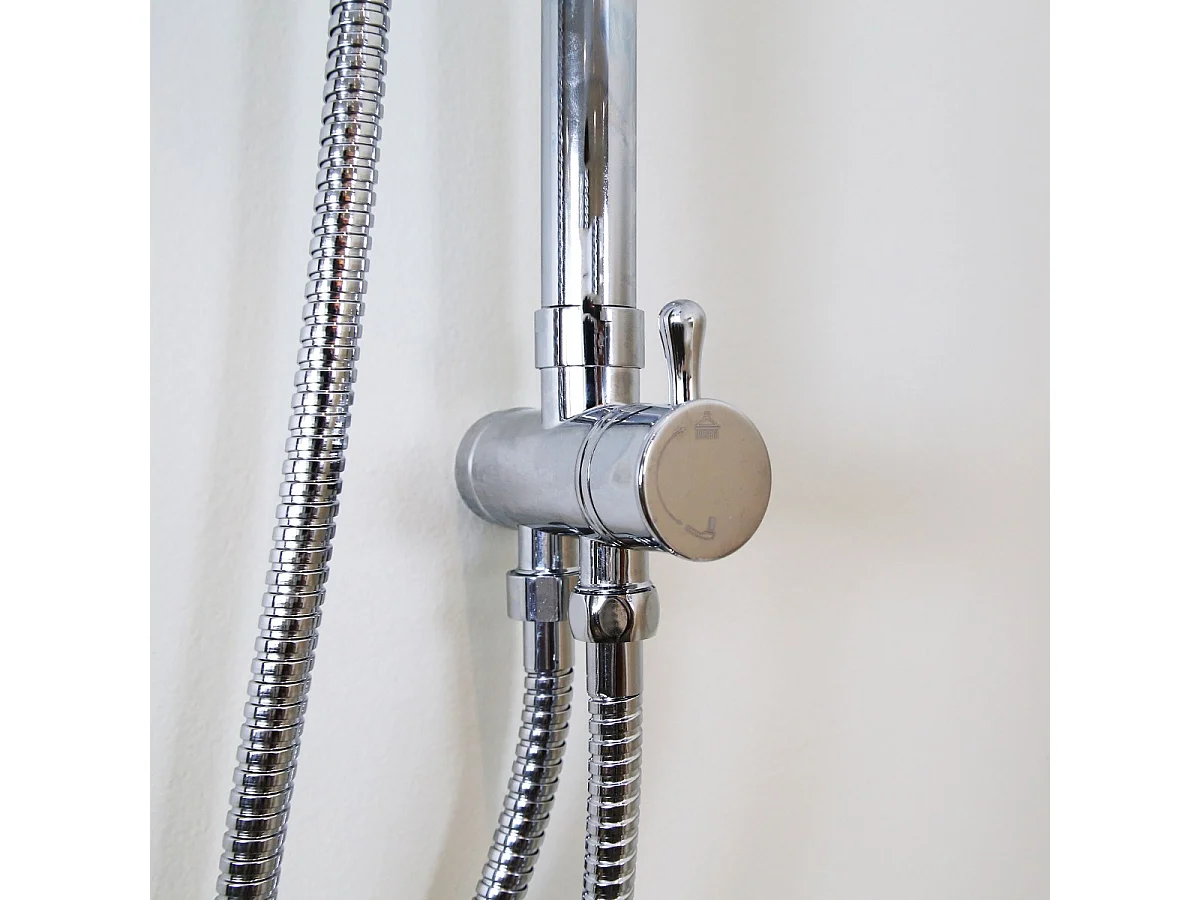 Leeds kolumna prysznicowa bez baterii chromowana - Essebagno