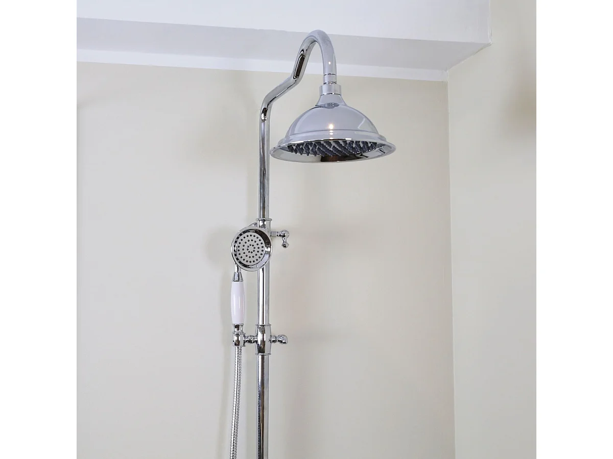 Leeds kolumna prysznicowa bez baterii chromowana - Essebagno