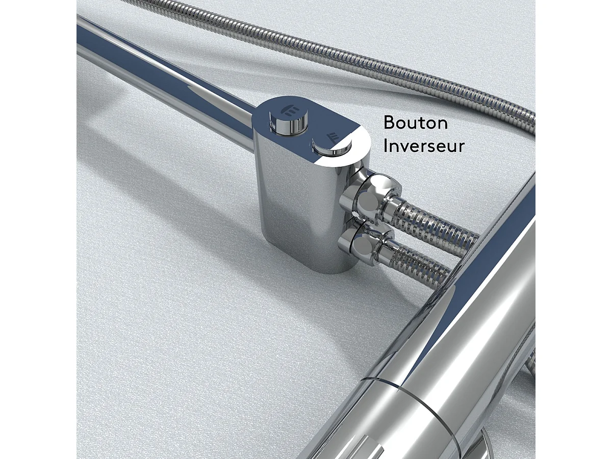 Essesmart kolumna prysznicowa bez baterii mieszającej chromowana - Essebagno