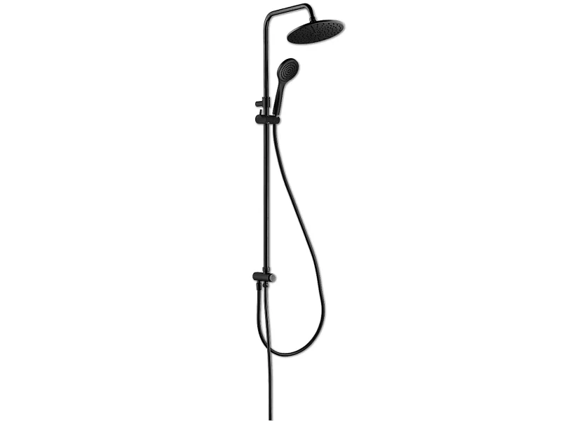 Essesmart Duschsäule ohne Mischbatterie schwarz Essebagno