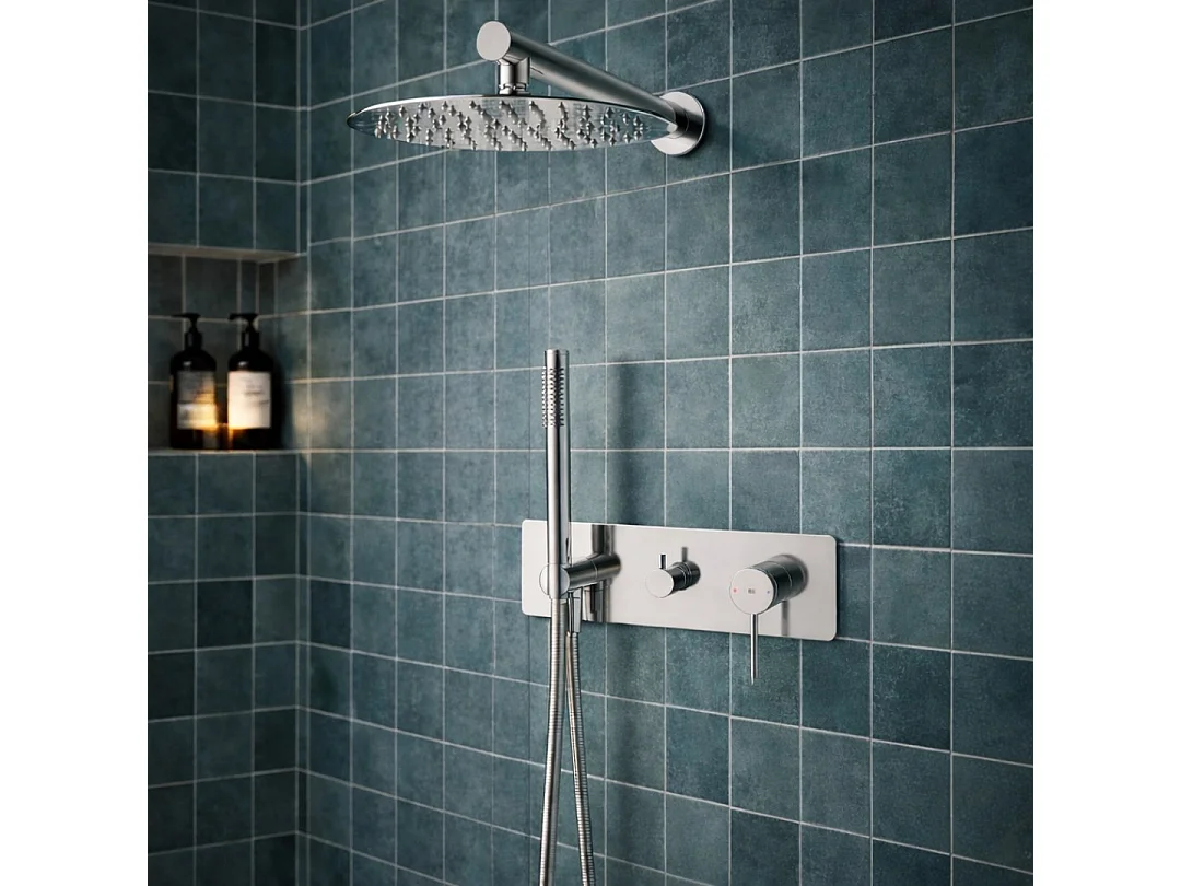 Envol columna de ducha empotrada mecánica cromada Essebagno