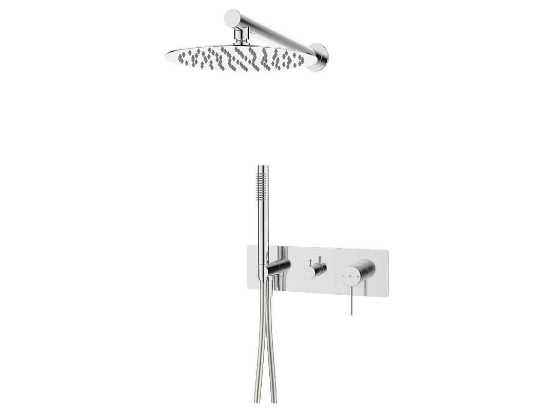 Envol columna de ducha empotrada mecánica cromada Essebagno