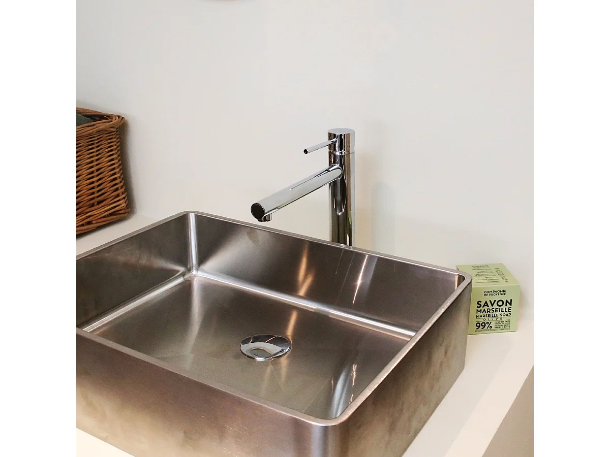 Luisa misturadora de lavatório alta cromada Essebagno