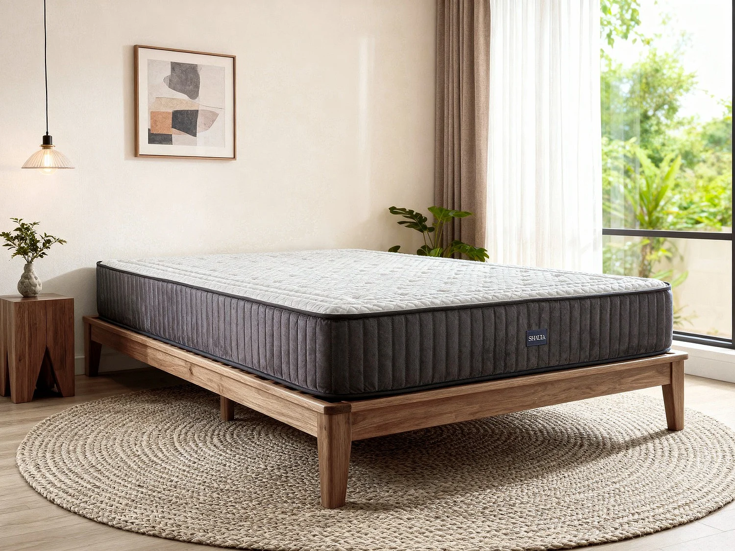 Matelas en mousse SHAULA TITAN 180x200 Hauteur 29 cm avec 2 cm de mousse à mémoire de forme