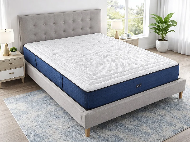 Matelas en mousse SHAULA CELESTIA 140x190 cm – Hauteur 30 cm avec 2 cm de latex de chaque côté