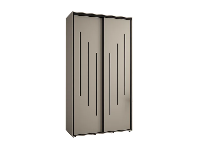 KAST DAKOTA 8 MET SCHUIFDEUREN 235,2/140/45 2 deuren (Kasjmier/Zwart)