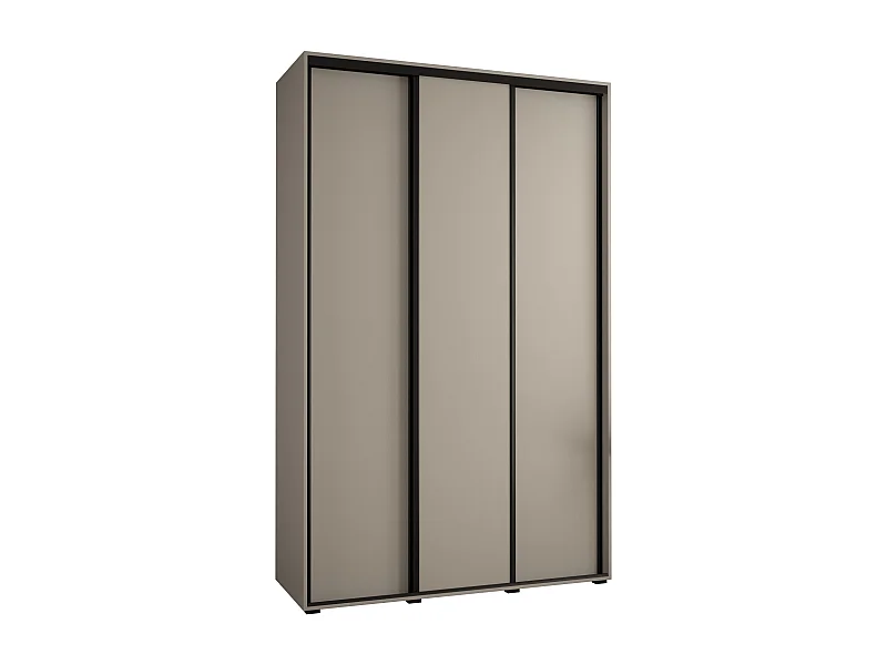 KAST DAKOTA 1 MET SCHUIFDEUREN 235,2/150/45 3 deuren (Kasjmier/Zwart)