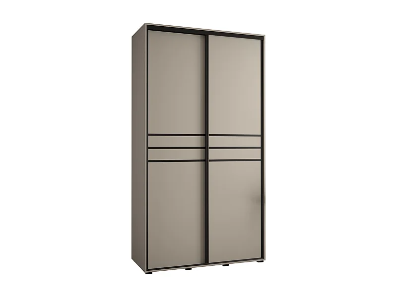 KAST DAKOTA 10 MET SCHUIFDEUREN 235,2/130/45 2 deuren (Kasjmier/Zwart)