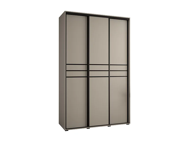 KAST DAKOTA 10 MET SCHUIFDEUREN 235,2/150/60 3 deuren (Kasjmier/Zwart)