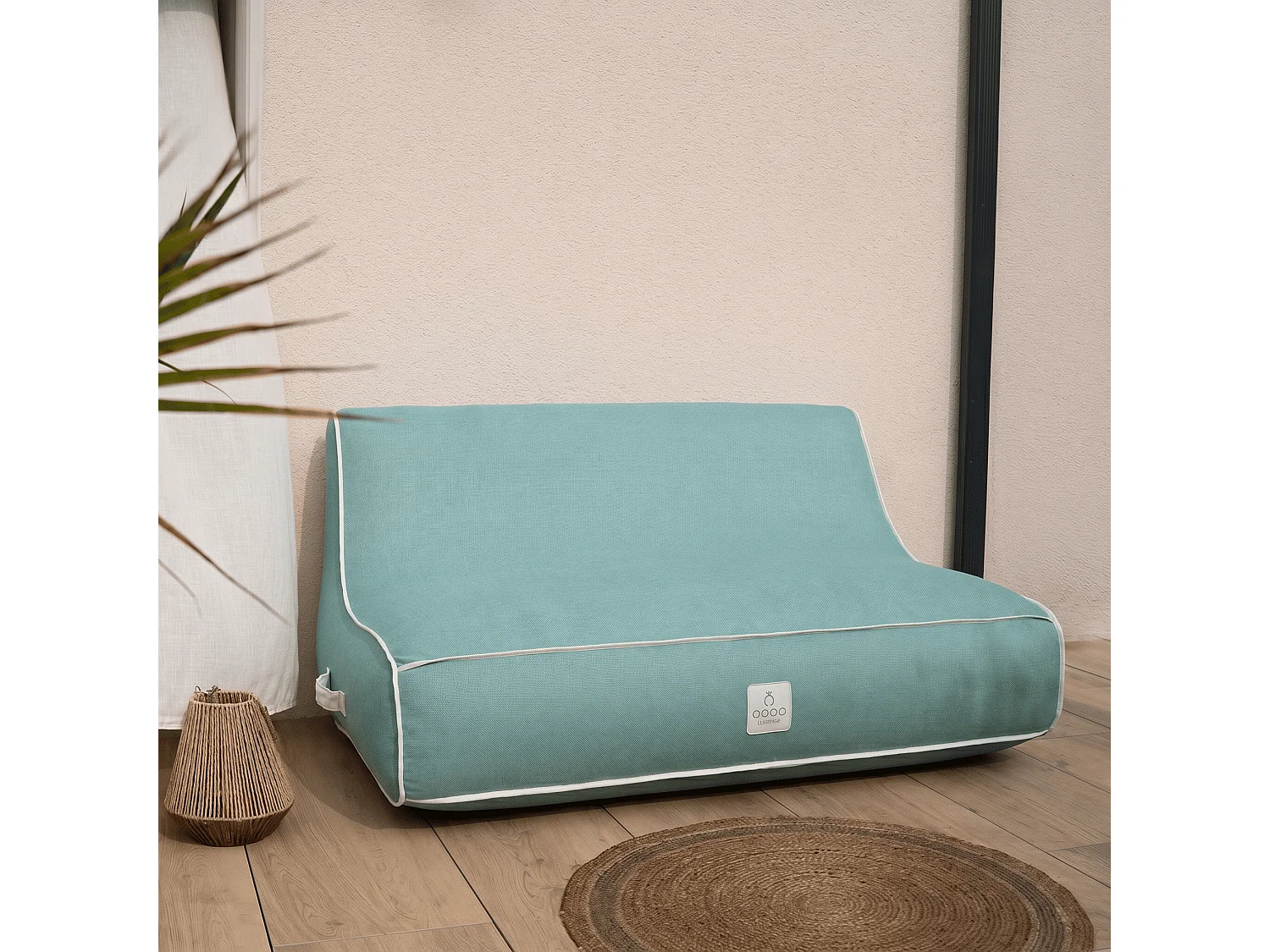 Coco Lounge Nadmuchiwana sofa ogrodowa ALIZÉ styl Soge wodnista zieleń