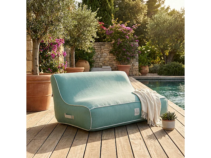 Coco Lounge Aufblasbares Gartensofa ALIZÉ Ambiente Soge Wassergrün