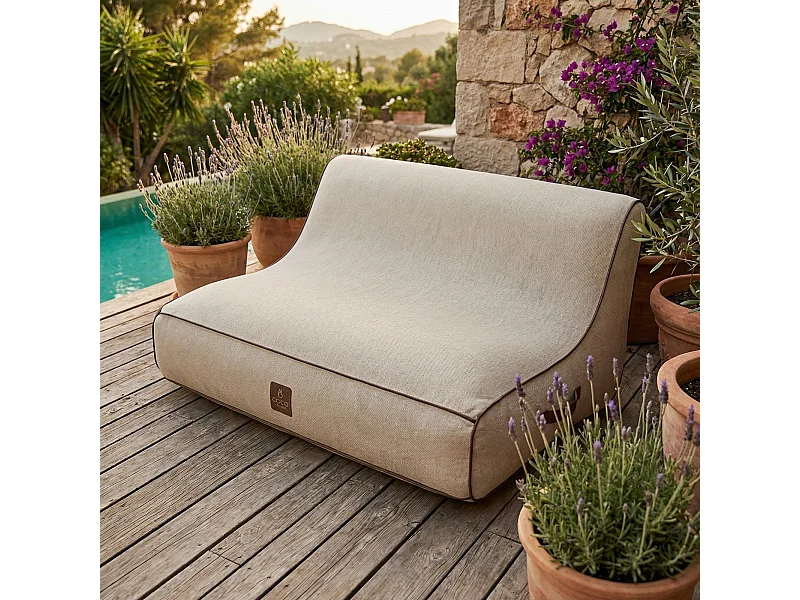Coco Lounge Aufblasbares Gartensofa ALIZÉ Ambiente Aloha Gebrochenes Weiß