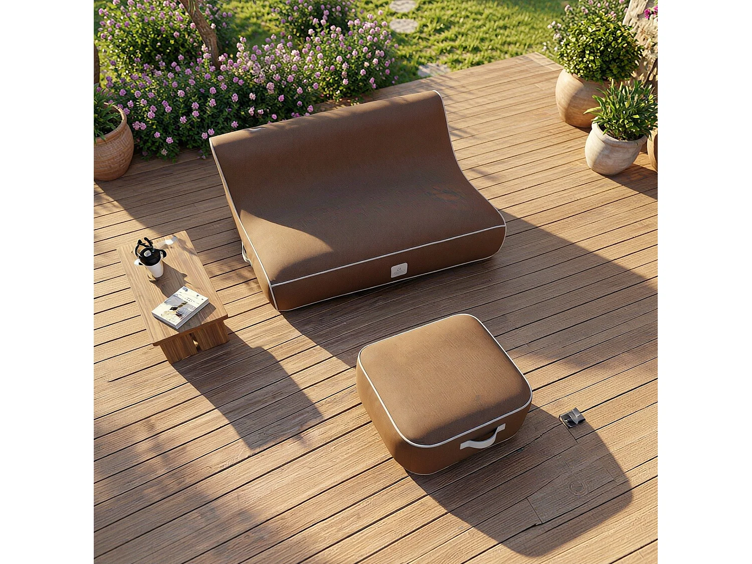 Coco Lounge Aufblasbares Gartensofa ALIZÉ Ambiente Moka Schokolade