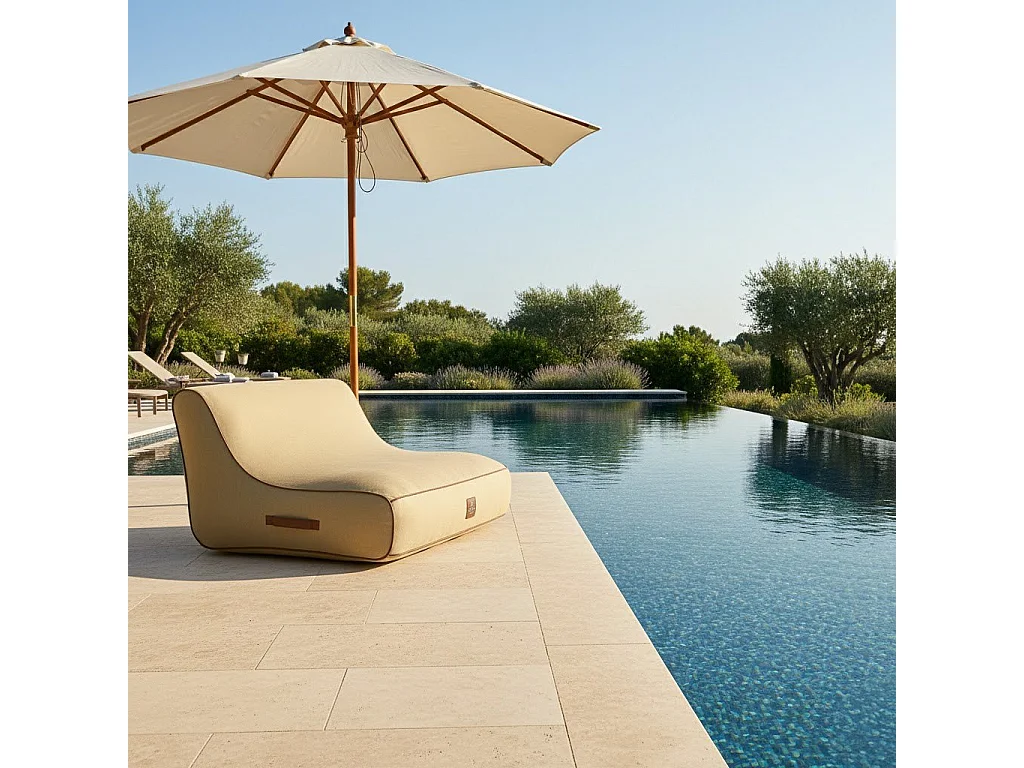 Coco Lounge Aufblasbares Gartensofa ALIZÉ Ambiente Boho Jutefarbe