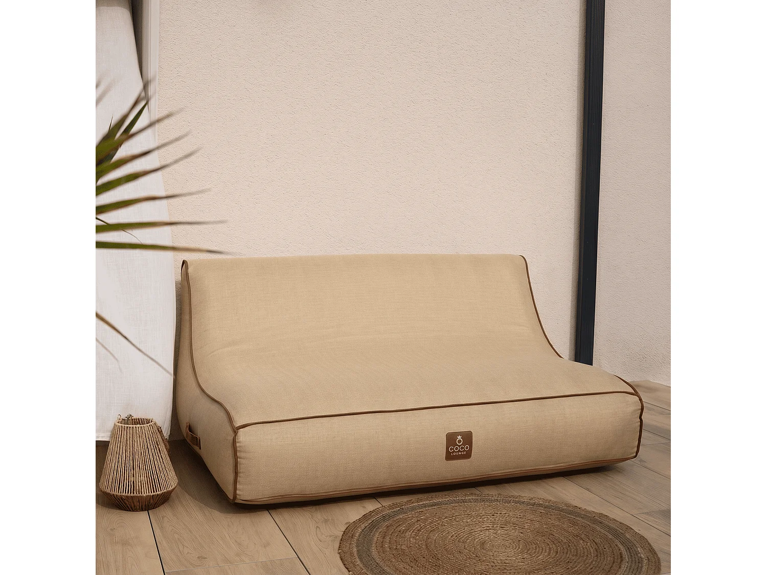 Coco Lounge Nadmuchiwana sofa ogrodowa ALIZÉ styl Boho kolor jutowy