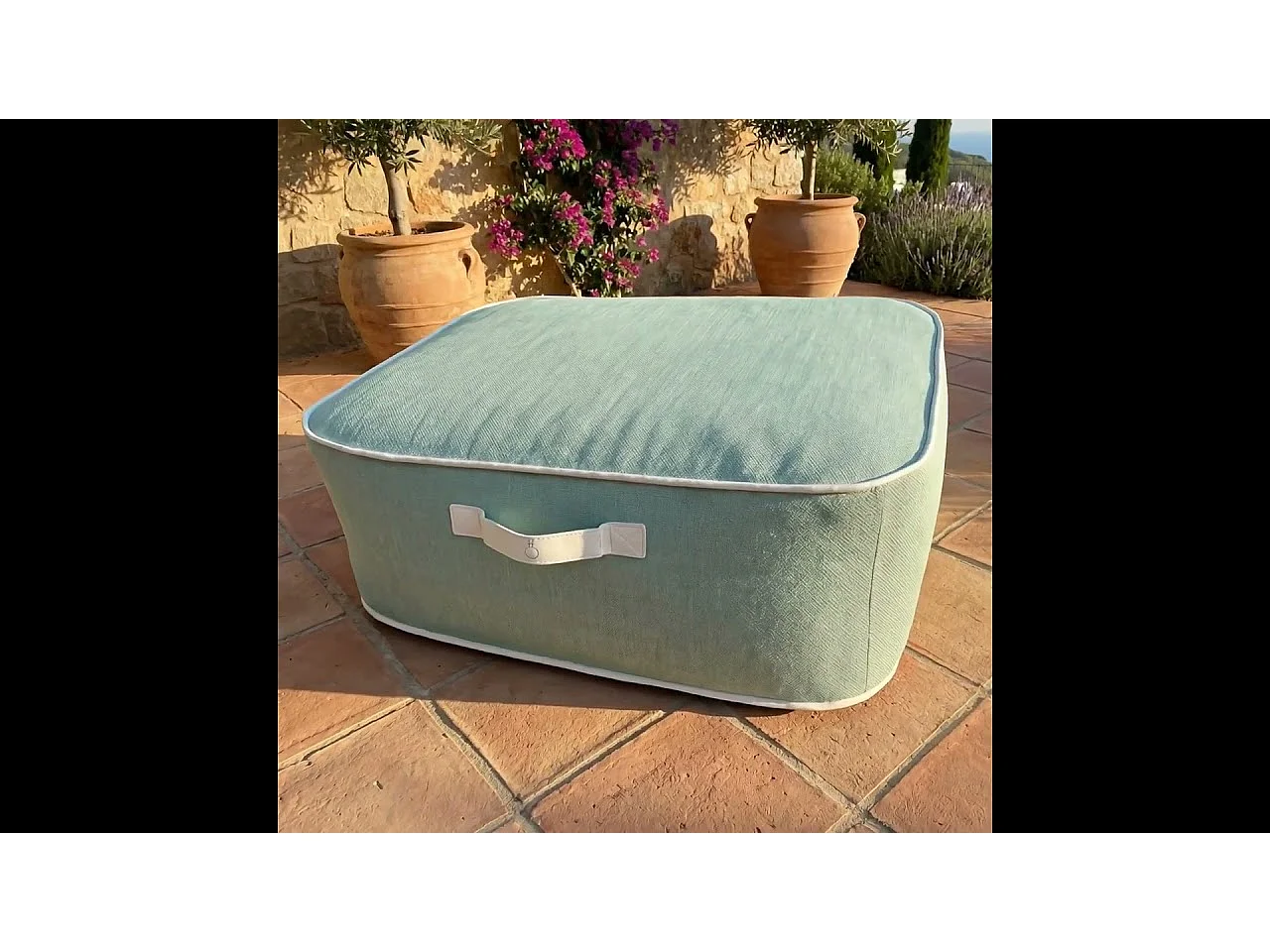 Coco Lounge Aufblasbares Gartenpuff NUMA Ambiente Soge Wassergrün