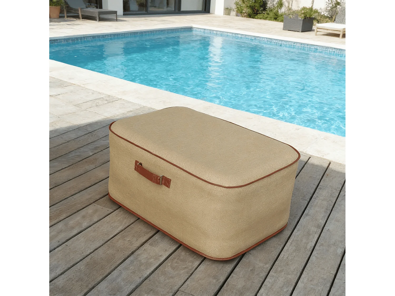 Coco Lounge Oppustelig Havepuf NUMA - Boho Jute