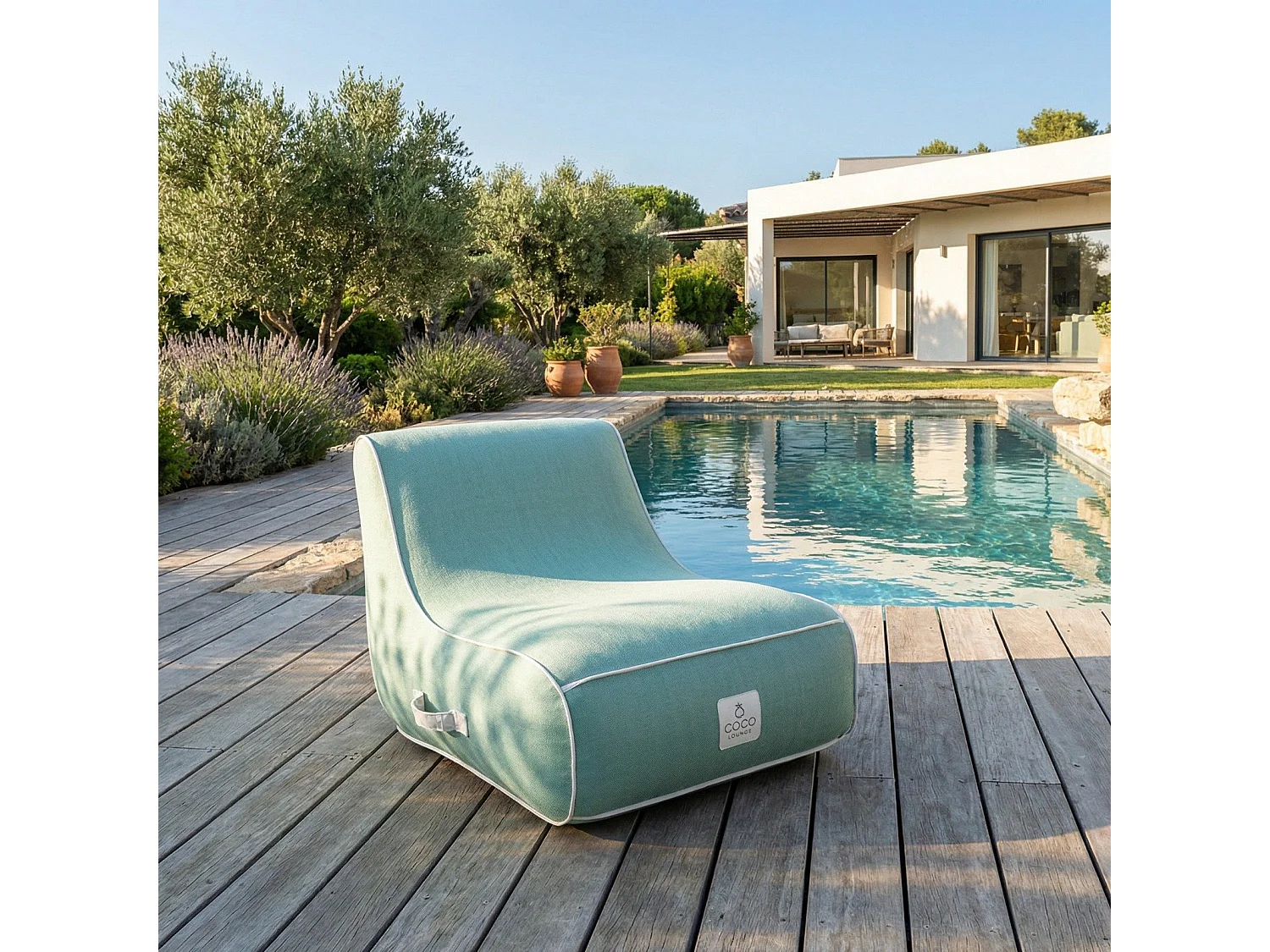 Coco Lounge Aufblasbarer Gartensessel RIVIERA Ambiente Soge Wassergrün