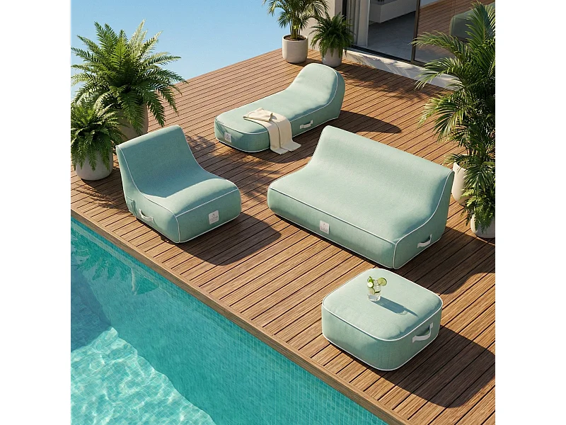 Coco Lounge Aufblasbares Gartenset Soge Wassergrün