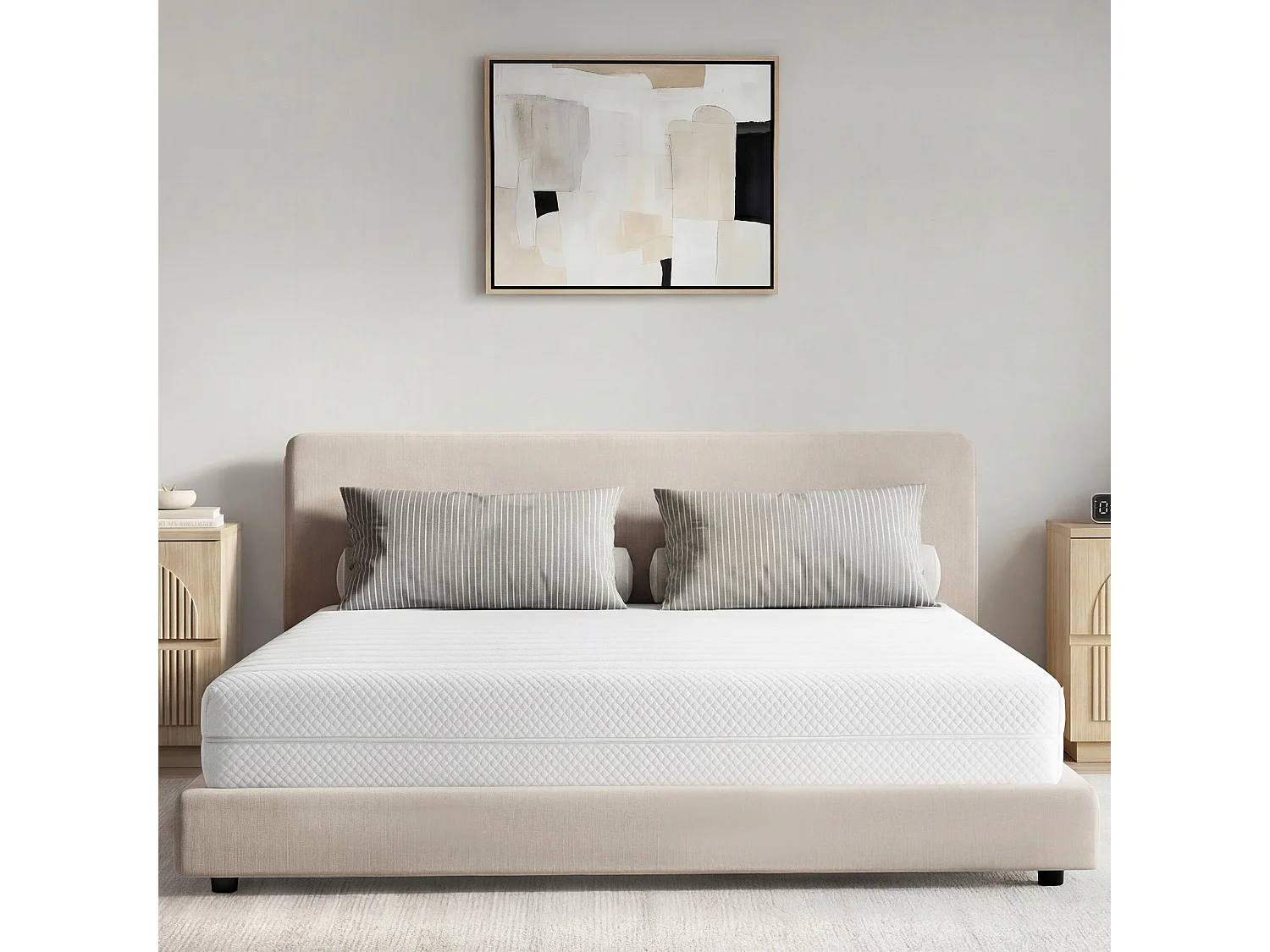 Matelas 120x200cm  Ressorts ensachés soutien medium épaisseur 20 cm