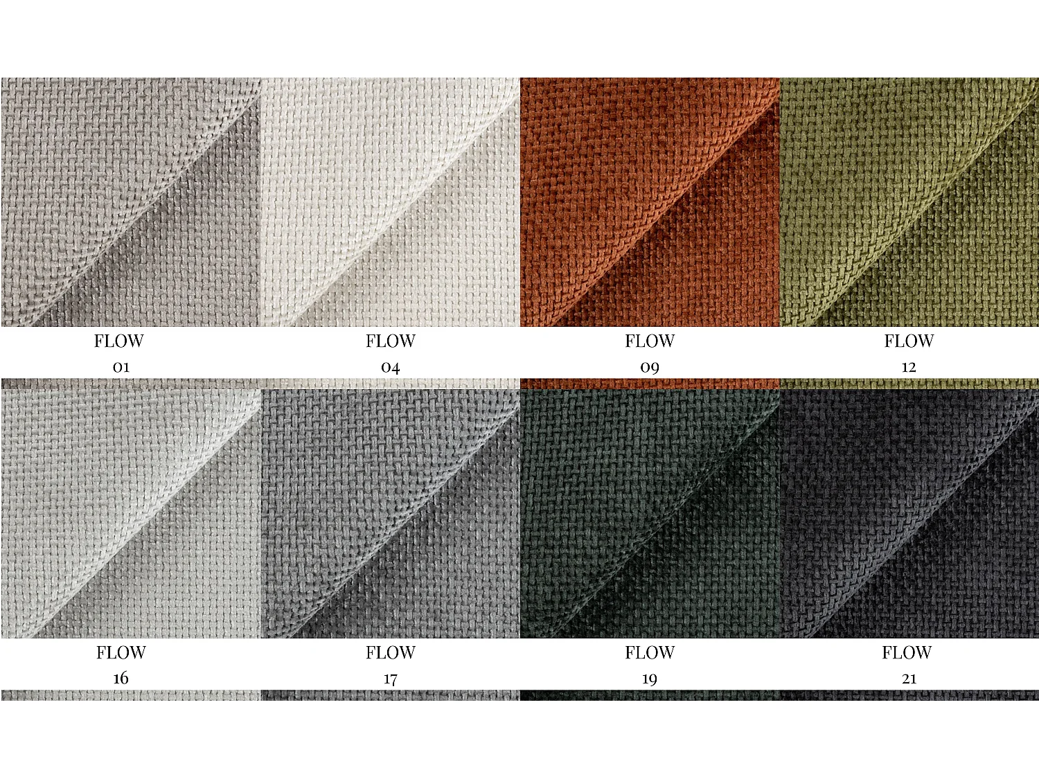 Canapé d'angle Moon, pour salon, avec fonction couchage, Flow, droit, gris (16)