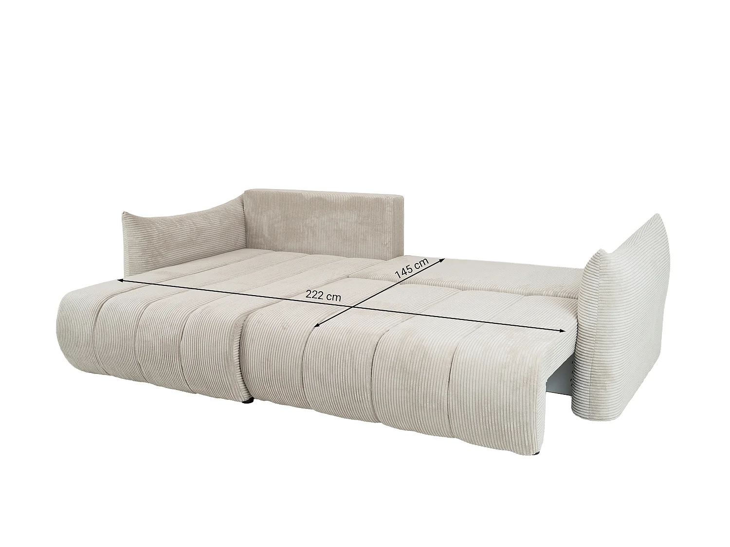 Canapé d'angle Flo, avec fonction couchage, pour salon, tissu Poso, moutarde (01)