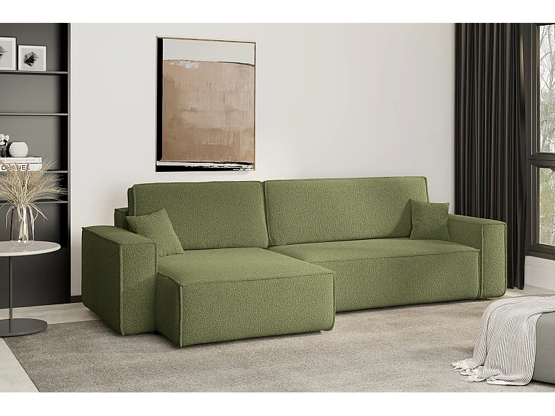 Narożnik Karl XL tkanina Quelle 38 zielony