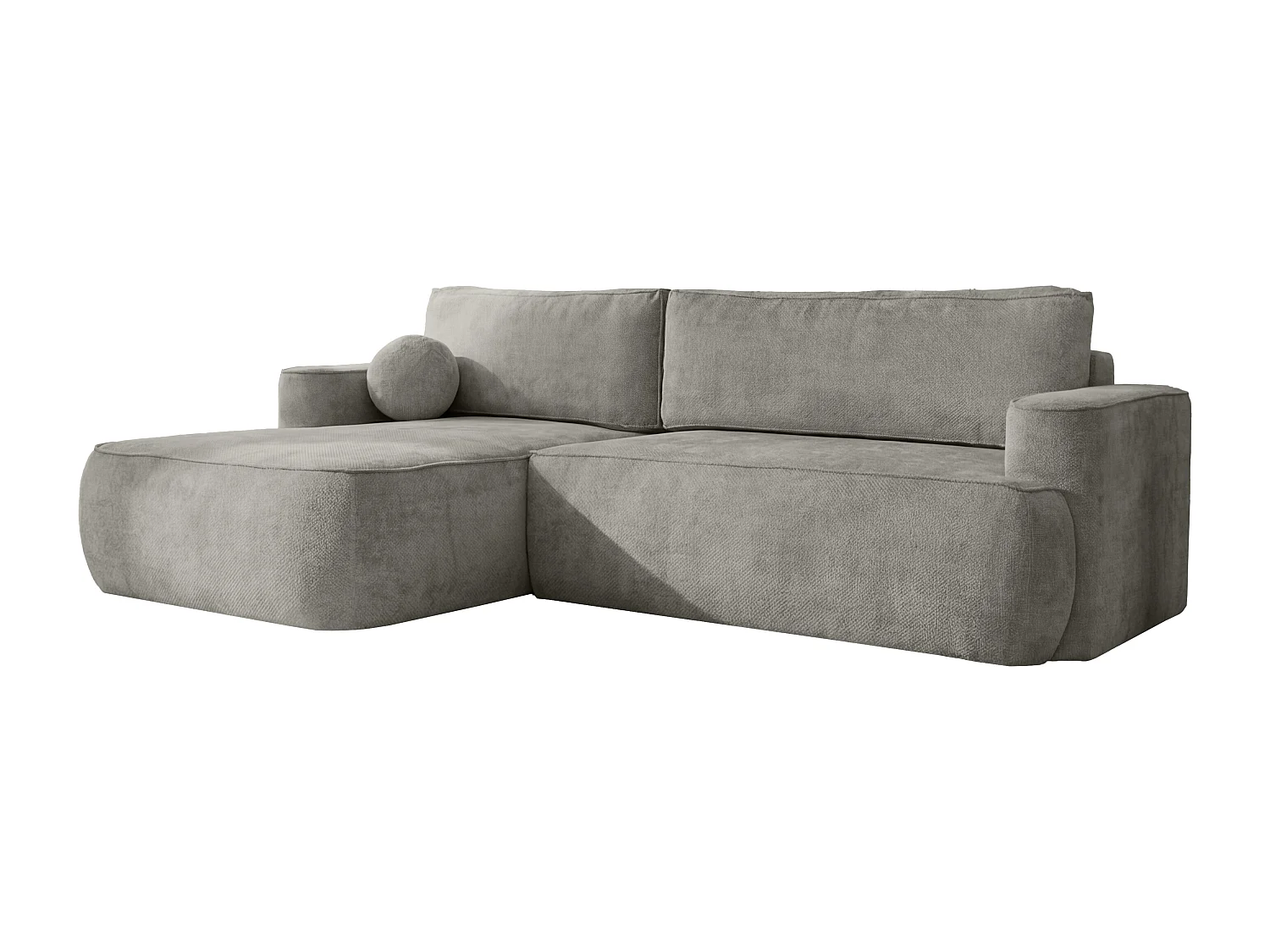 Narożnik Moon, do salonu, z funkcją spania, Flow, lewy, ciemnoszary (17)