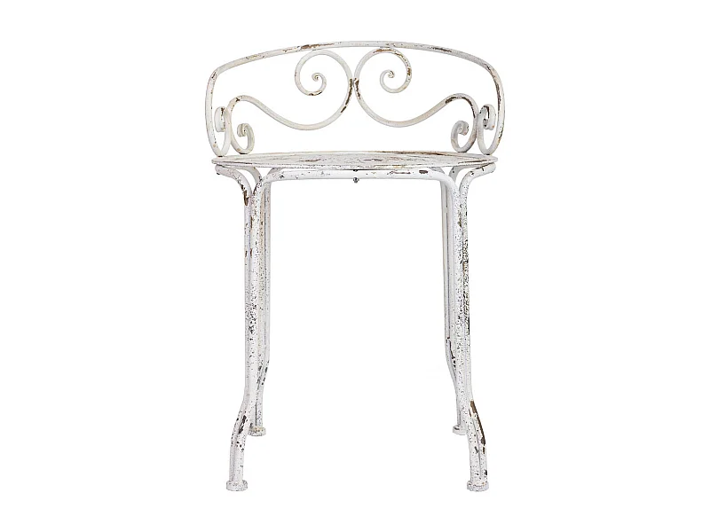 Hocker aus Metall, Vintage-Finish, 44x44x66,5H cm