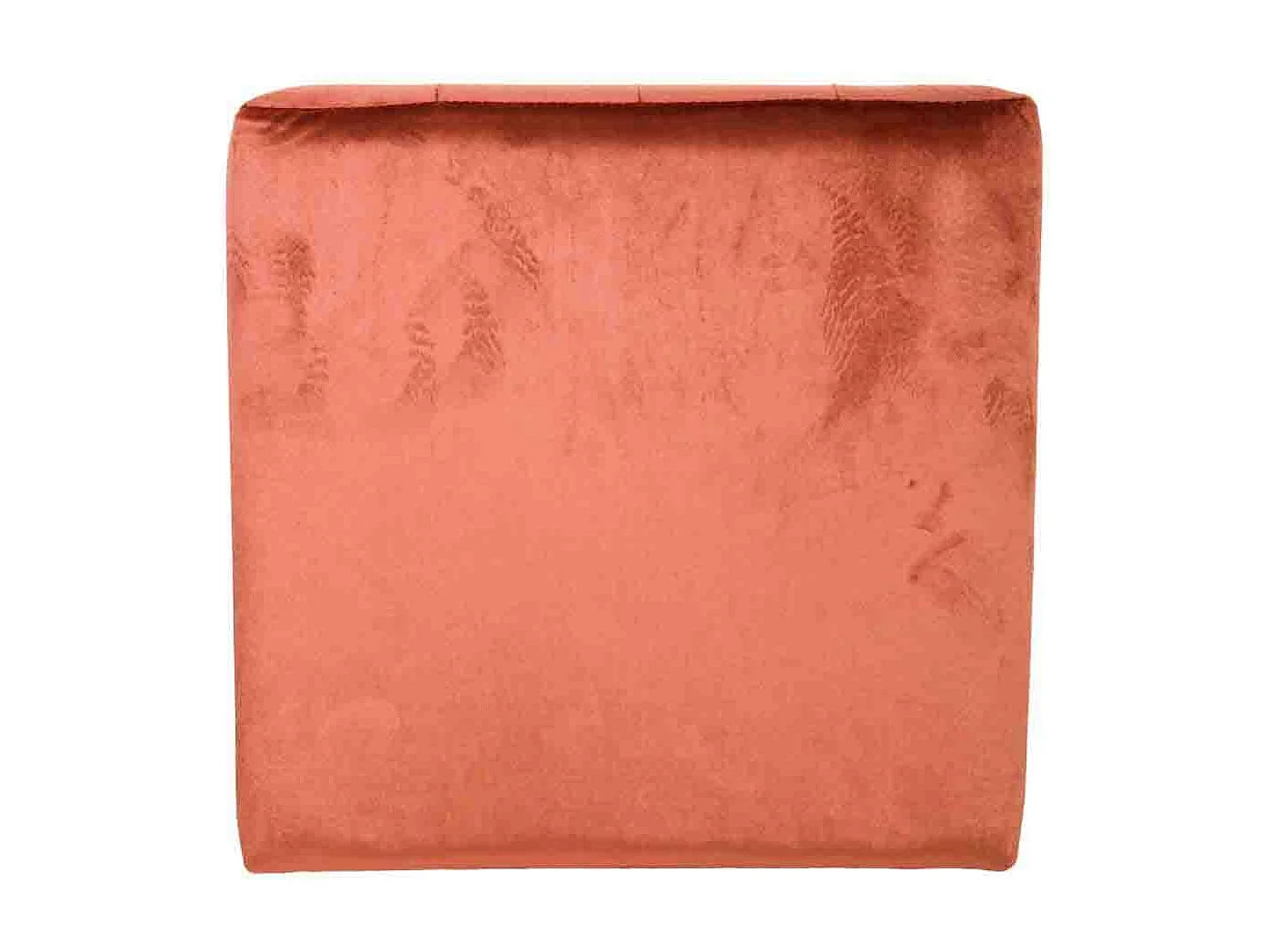 Sgabello imbottito arancione 40x40x38h