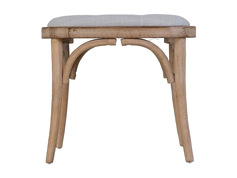 Tabouret en bois rembourré 55x37x47h cm