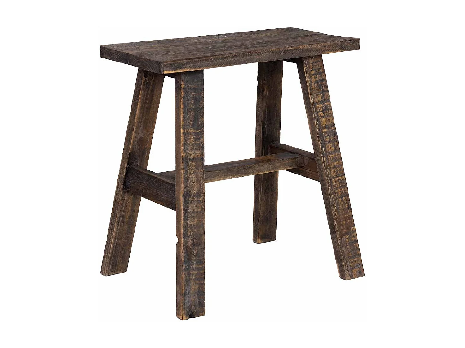 Taburete de madera 42x28x43h cm