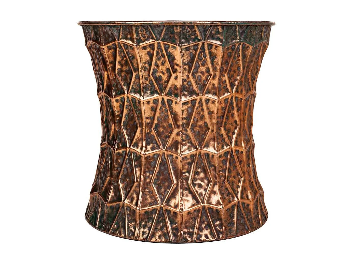 Tabouret en métal doré 35.5x35.5x34h