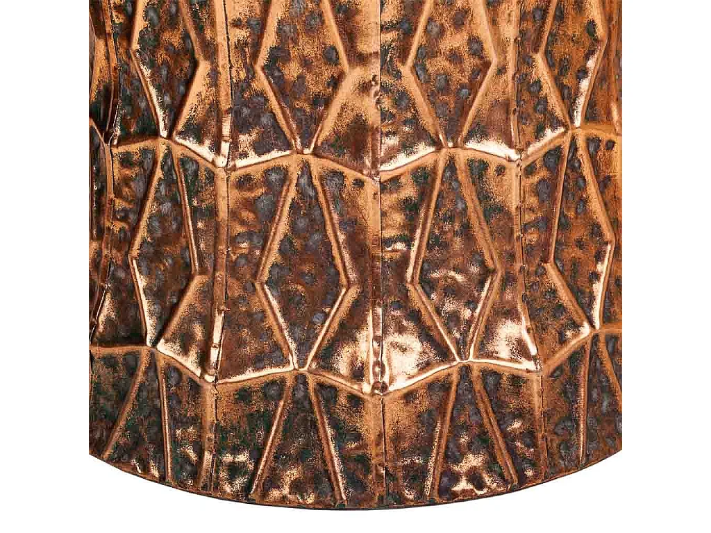 Tabouret en métal doré 35.5x35.5x34h