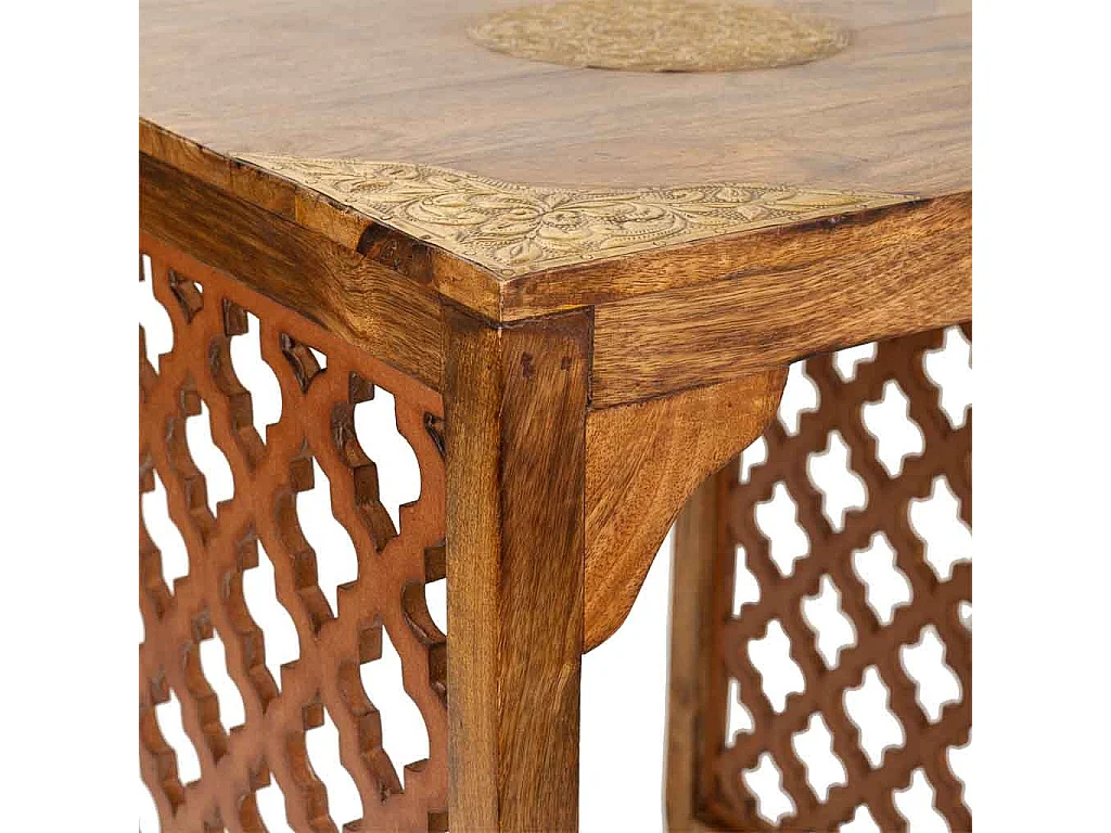 Sgabello in legno e metallo 45X45X53h cm