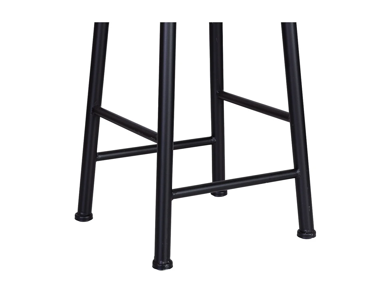 Tabouret en bois et métal 31x31x66h cm