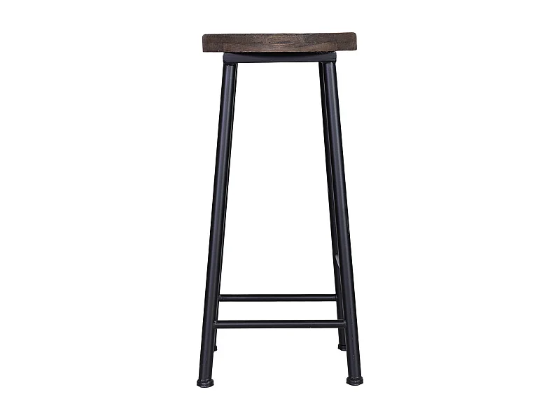 Tabouret en bois et métal 31x31x66h cm
