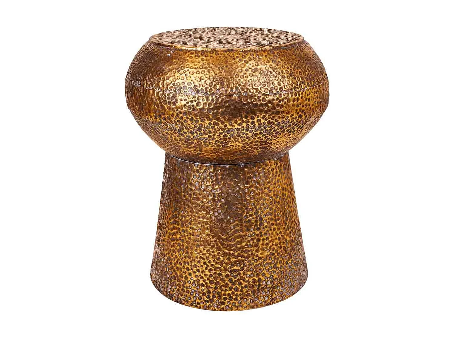 Goldener Metallhocker 35x35x44h cm